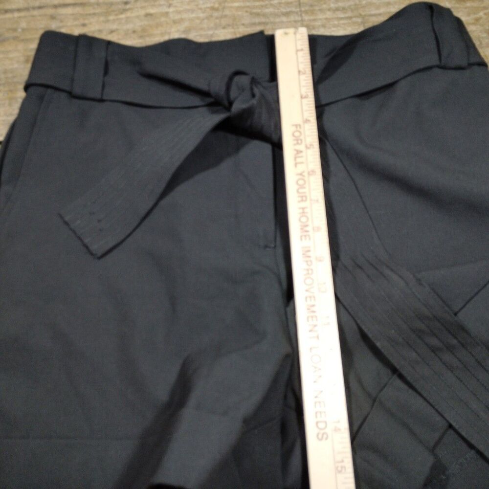 Rachel Zoe Women's Sz 12 Dressy Shorts Black NWT Tie Belt Classic - Picture 8 of 12